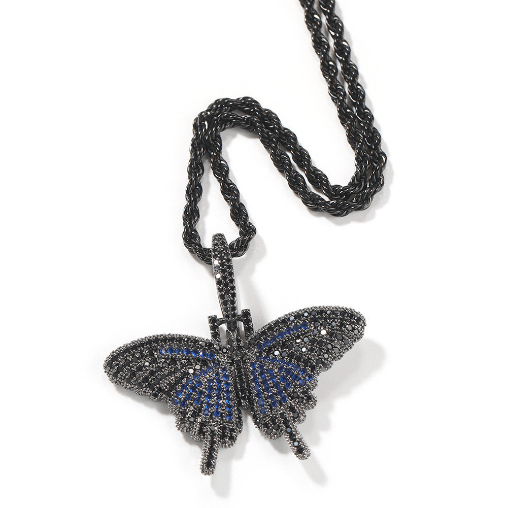 Goddess Butterfly Necklace - Purple